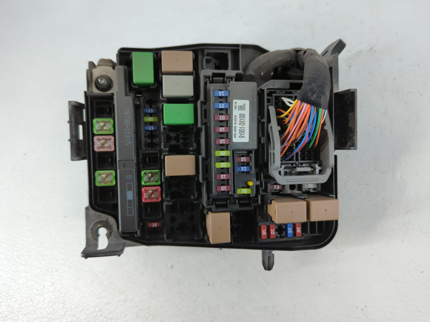 2011-2013 Hyundai Elantra Fusebox Fuse Box Panel Relay Module P/N:91205 3X094 Fits Fits 2011 2012 2013 OEM Used Auto Parts -