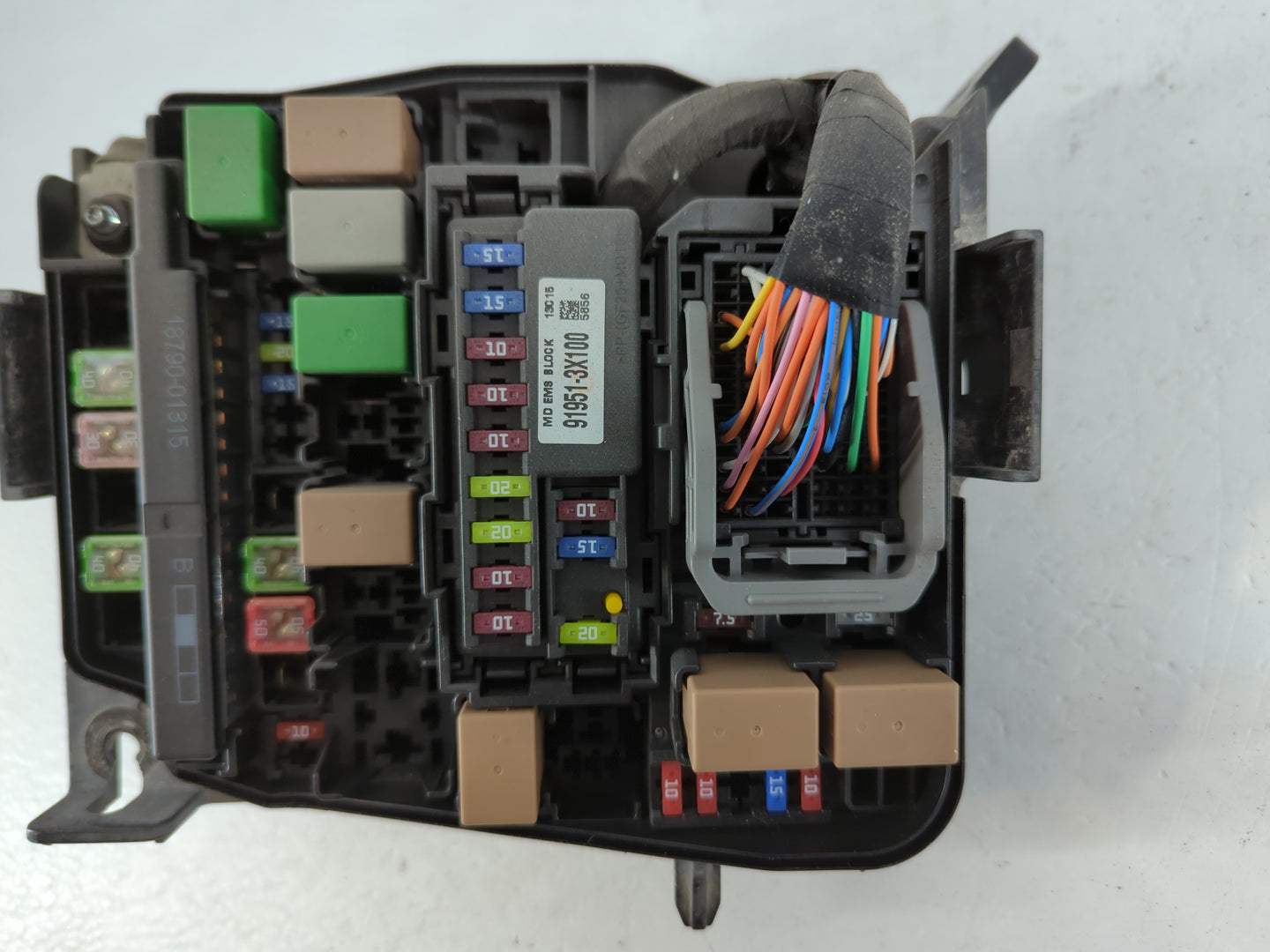 2011-2013 Hyundai Elantra Fusebox Fuse Box Panel Relay Module P/N:91205 3X094 Fits Fits 2011 2012 2013 OEM Used Auto Parts -