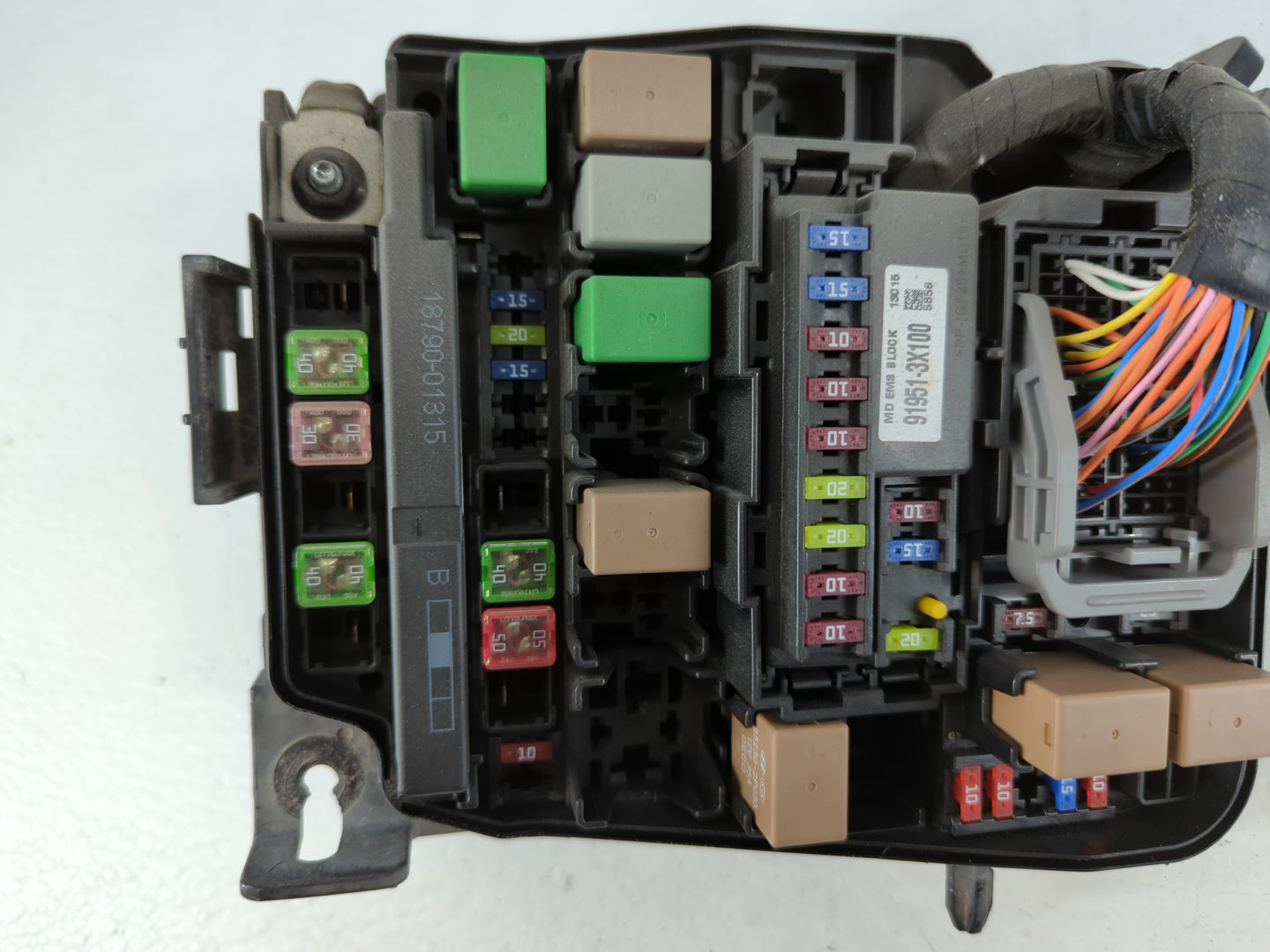 2011-2013 Hyundai Elantra Fusebox Fuse Box Panel Relay Module P/N:91205 3X094 Fits Fits 2011 2012 2013 OEM Used Auto Parts -