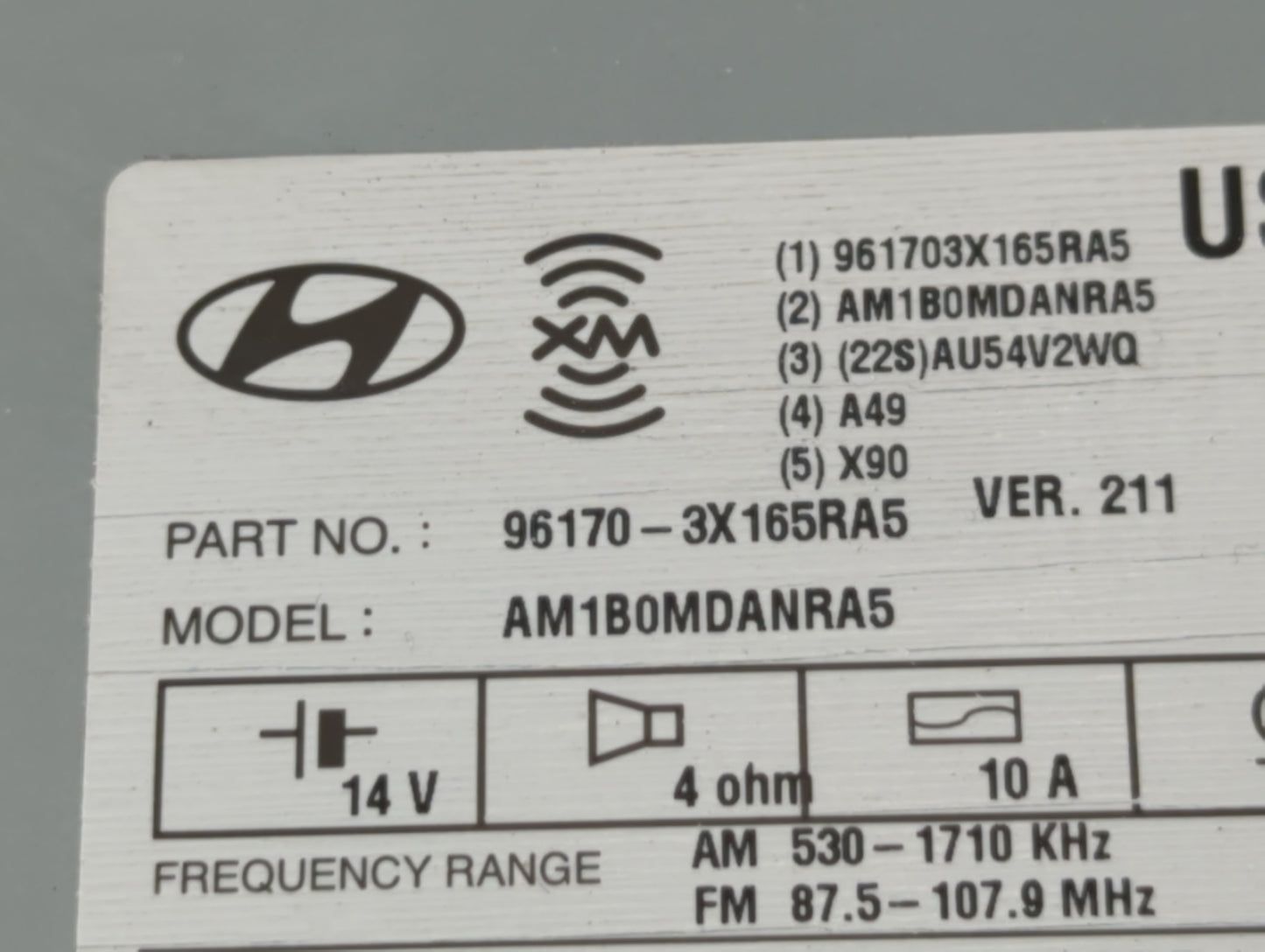 2013-2013 Hyundai Elantra Am Fm Cd Player Radio Receiver - Oemusedautoparts1.com