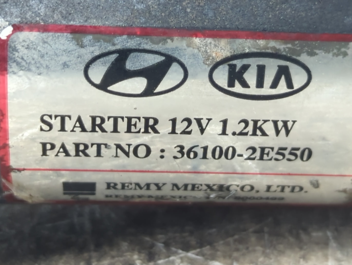 2013-2014 Hyundai Elantra Car Starter Motor Solenoid OEM P/N:36100-2E550 Fits Fits 2012 2013 2014 2015 2016 OEM Used Auto Pa