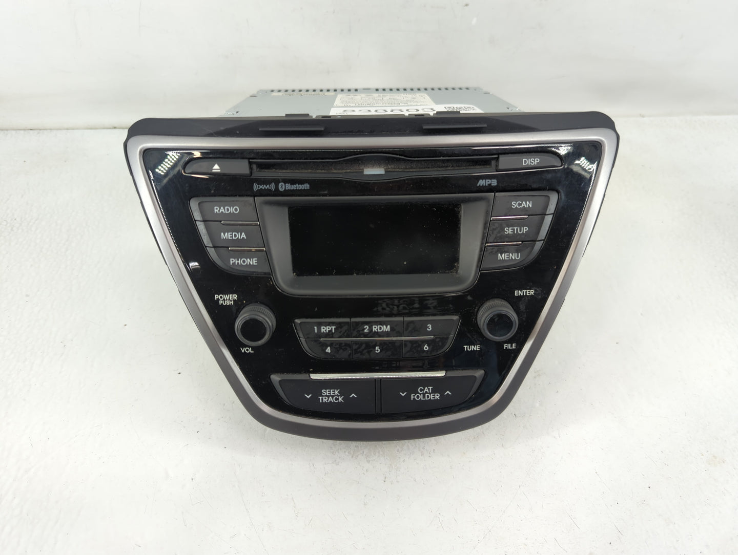 2013 Hyundai Elantra Radio AM FM Cd Player Receiver Replacement P/N:96170-3X165RA5 Fits OEM Used Auto Parts - Oemusedautopar