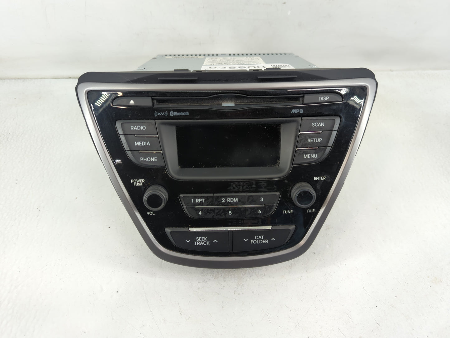 2013 Hyundai Elantra Radio AM FM Cd Player Receiver Replacement P/N:96170-3X165RA5 Fits OEM Used Auto Parts - Oemusedautopar