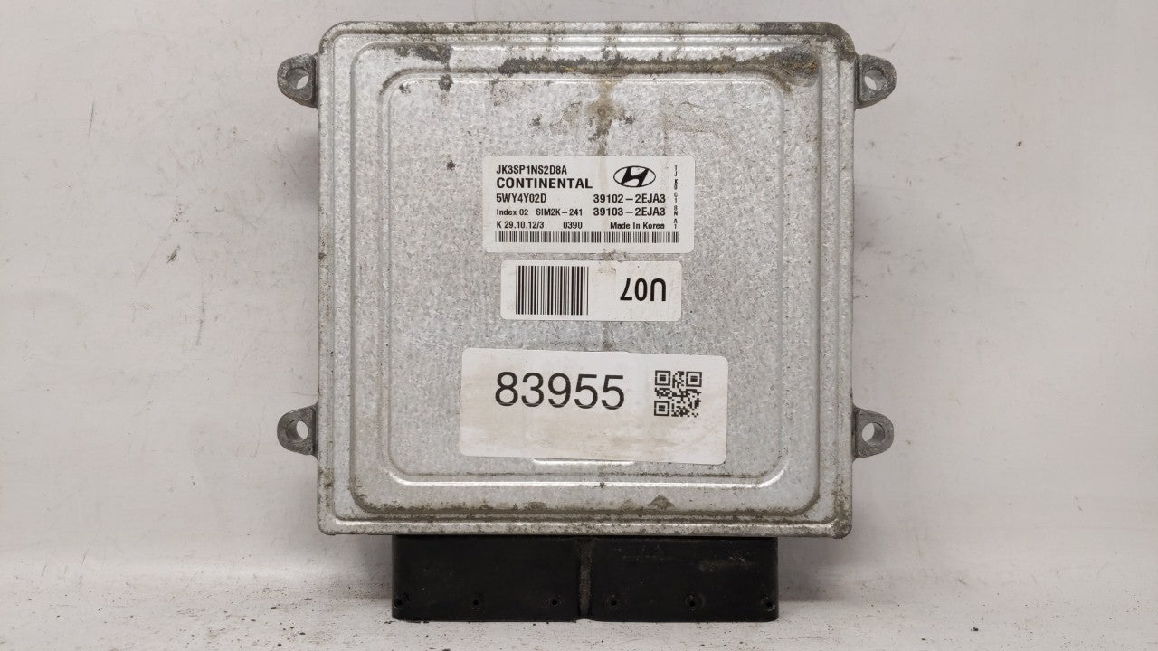 2013 Hyundai Elantra PCM Engine Control Computer ECU ECM PCU OEM P/N:39102-2EJB3 39102-2EJA3, 39103-2EJA3 Fits OEM Used Auto