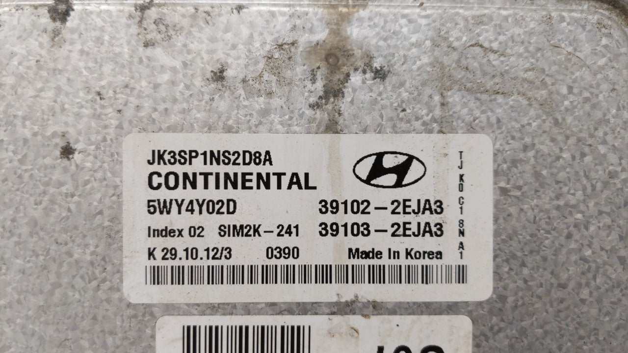2013 Hyundai Elantra PCM Engine Control Computer ECU ECM PCU OEM P/N:39102-2EJB3 39102-2EJA3, 39103-2EJA3 Fits OEM Used Auto