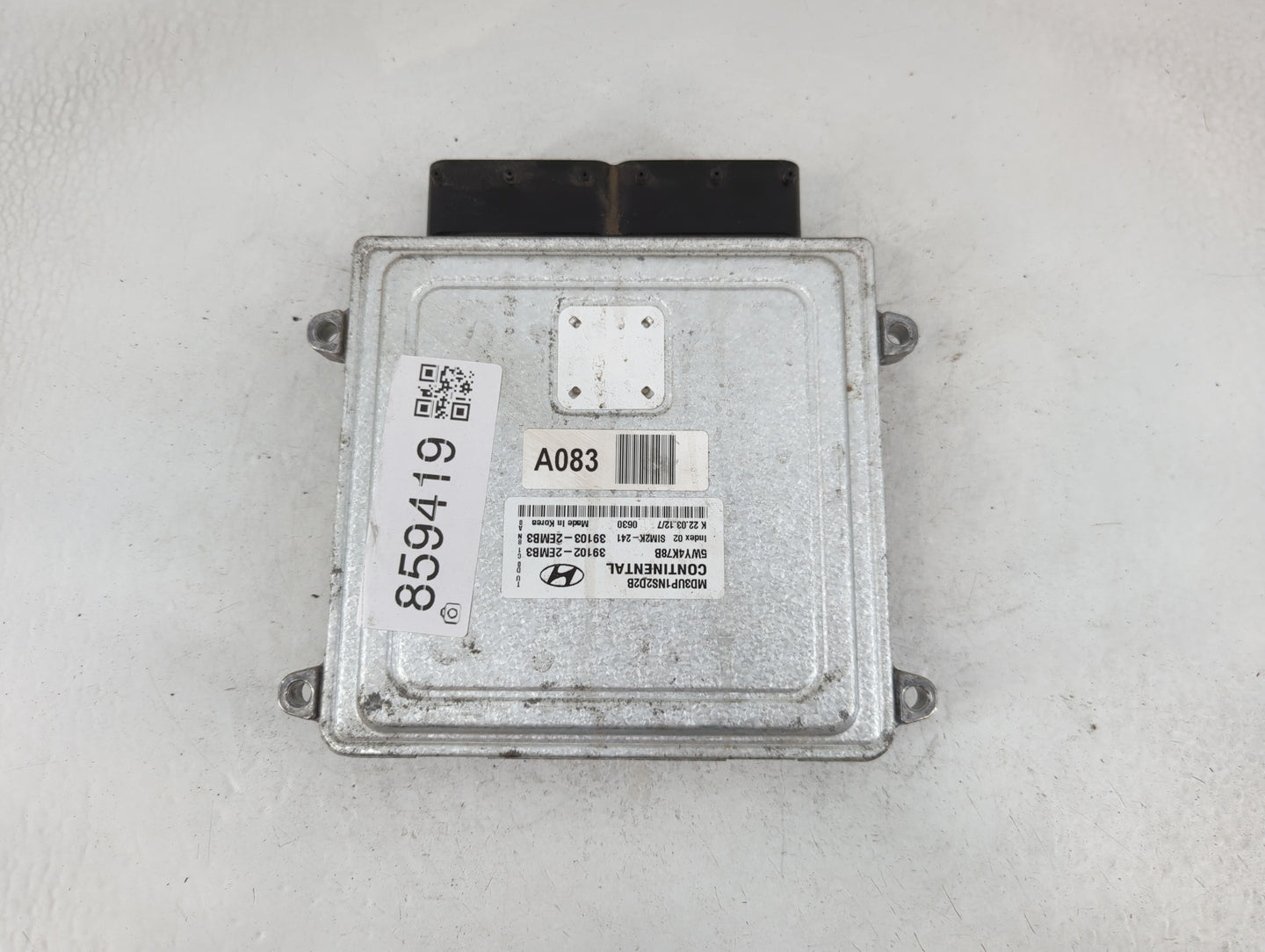 2011-2013 Hyundai Elantra PCM Engine Control Computer ECU ECM PCU OEM P/N:39103-2EMB3 39102-2EMB3 Fits Fits 2011 2012 2013 O