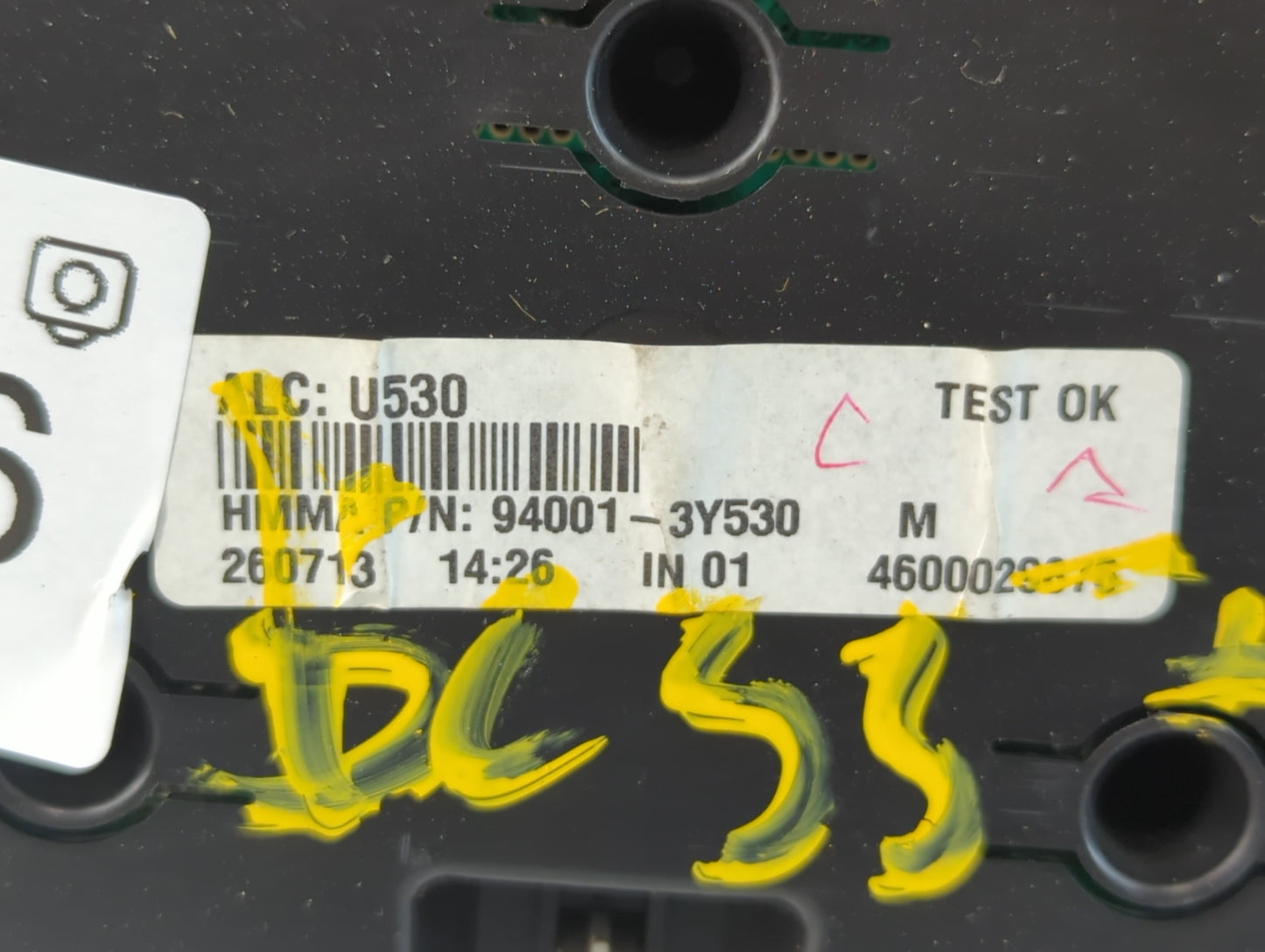 2013 Hyundai Elantra Instrument Cluster Speedometer Gauges P/N:94001-3Y530 Fits OEM Used Auto Parts - Oemusedautoparts1.com