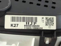2013-2015 Hyundai Elantra Instrument Cluster Speedometer Gauges P/N:94053-A5530 Fits Fits 2013 2014 2015 OEM Used Auto Parts