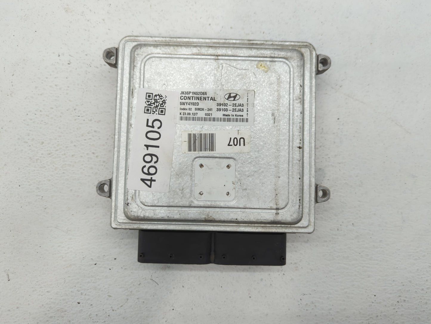 2013 Hyundai Elantra Coupe PCM Engine Control Computer ECU ECM PCU OEM P/N:39102-2EJA3 Fits OEM Used Auto Parts - Oemusedaut