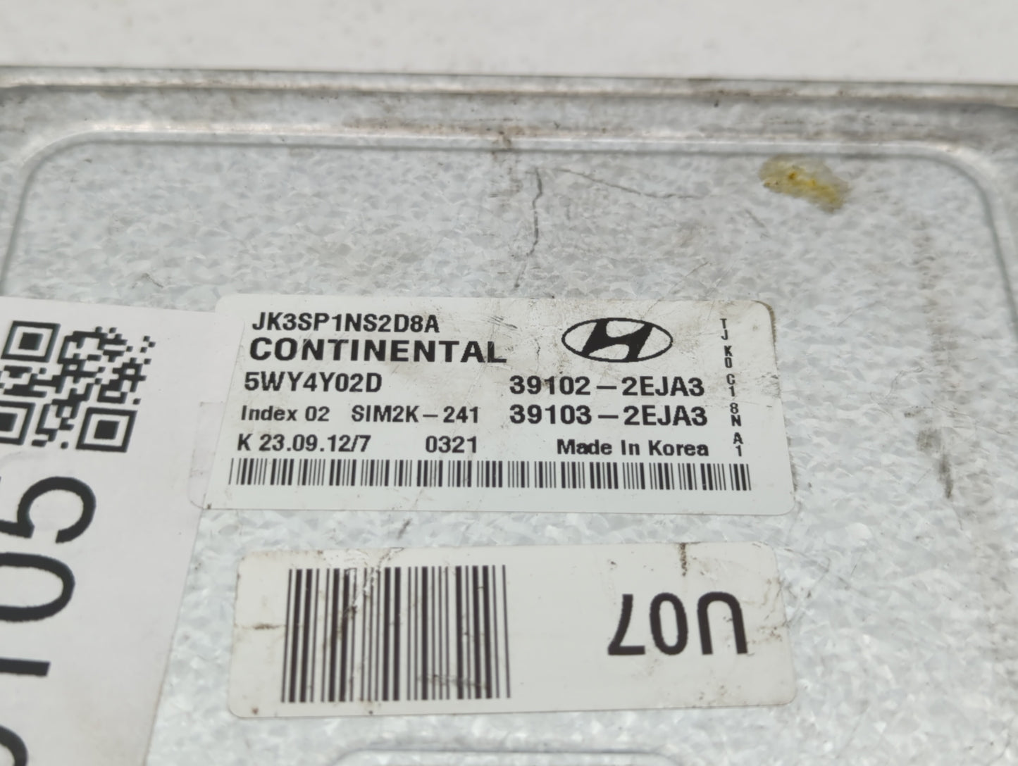 2013 Hyundai Elantra Coupe PCM Engine Control Computer ECU ECM PCU OEM P/N:39102-2EJA3 Fits OEM Used Auto Parts - Oemusedaut