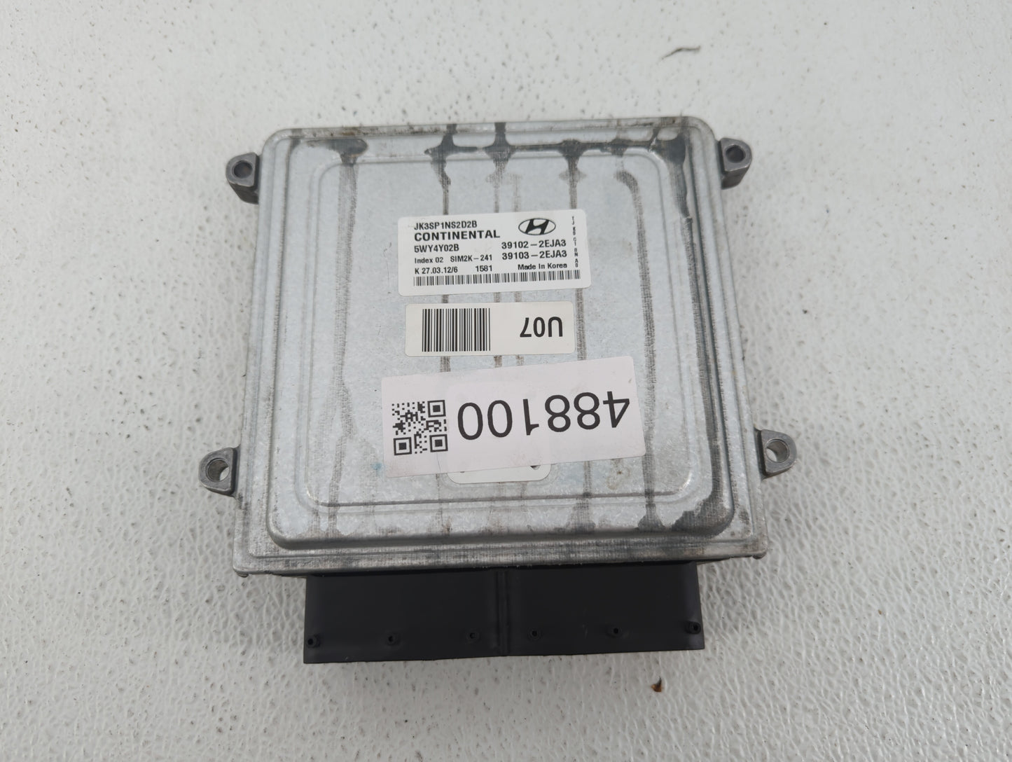 2013 Hyundai Elantra Coupe PCM Engine Control Computer ECU ECM PCU OEM P/N:39103-2EJA3 39102-2EJA3 Fits OEM Used Auto Parts 