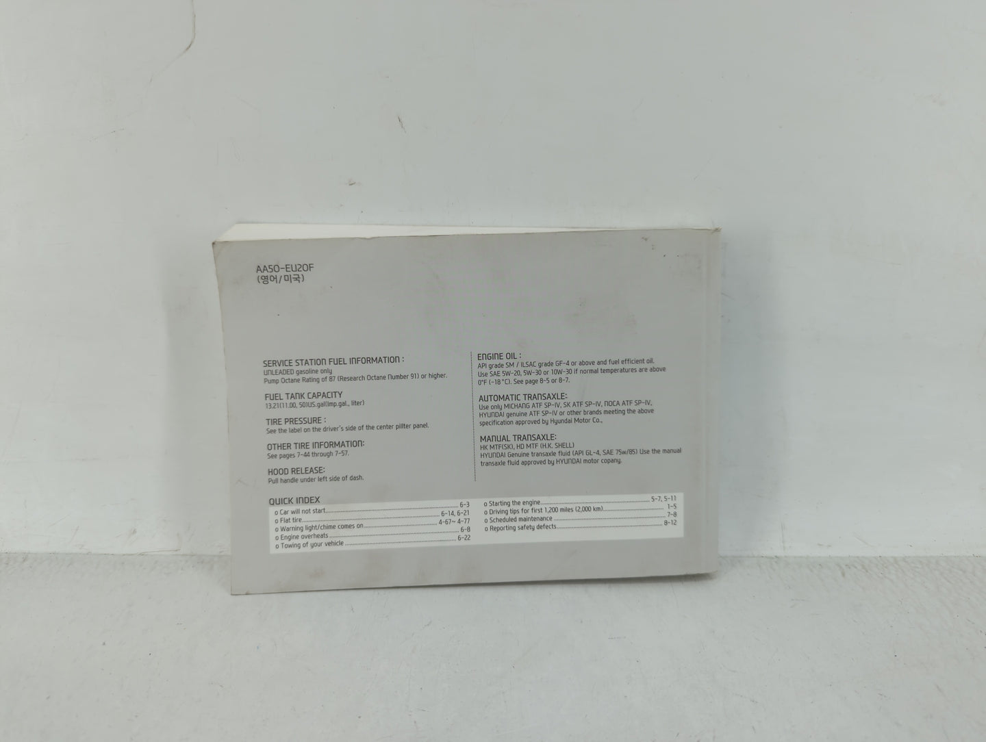 2013 Hyundai Elantra Gt Owners Manual Book Guide OEM Used Auto Parts - Oemusedautoparts1.com