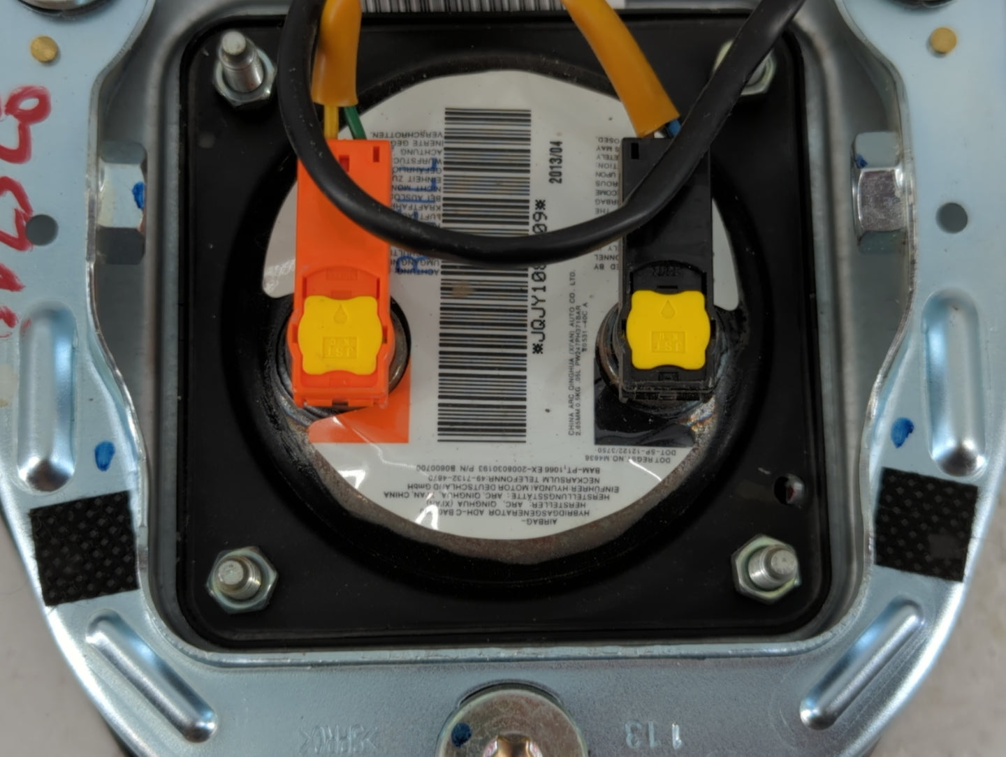 2013 Hyundai Genesis Air Bag Driver Left Steering Wheel Mounted P/N:56900-2M505 Fits OEM Used Auto Parts - Oemusedautoparts1