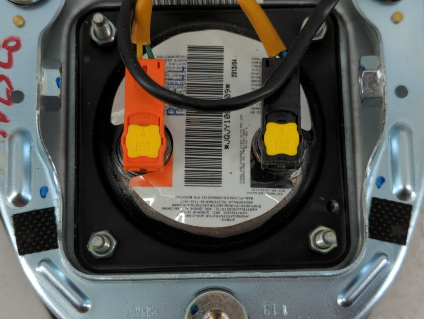 2013 Hyundai Genesis Air Bag Driver Left Steering Wheel Mounted P/N:56900-2M505 Fits OEM Used Auto Parts - Oemusedautoparts1