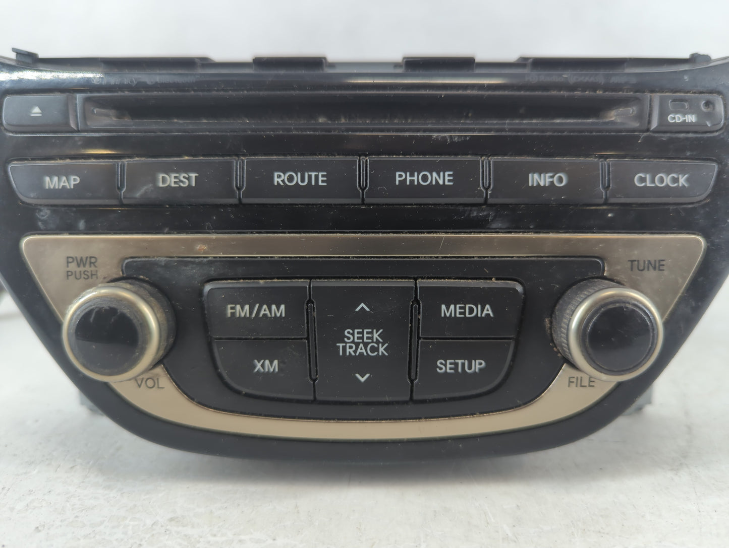 2013-2015 Hyundai Genesis Radio AM FM Cd Player Receiver Replacement P/N:96560-2M770YHG Fits Fits 2013 2014 2015 OEM Used Au