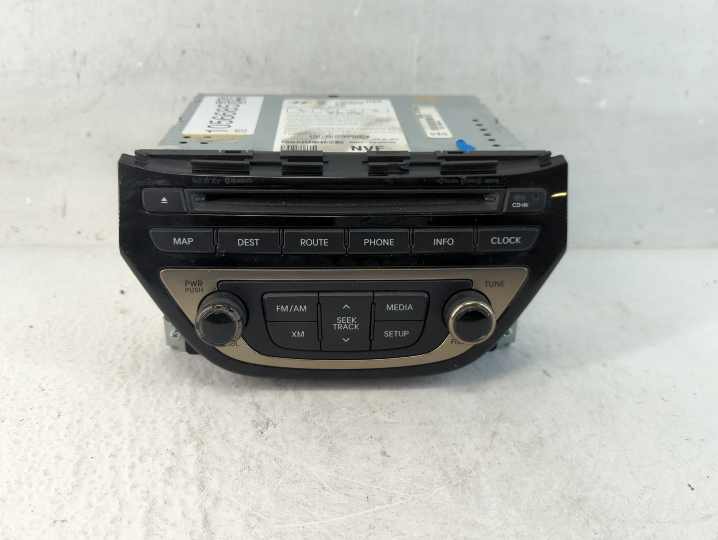 2013-2015 Hyundai Genesis Radio AM FM Cd Player Receiver Replacement P/N:96560-2M760YHG Fits Fits 2013 2014 2015 OEM Used Au