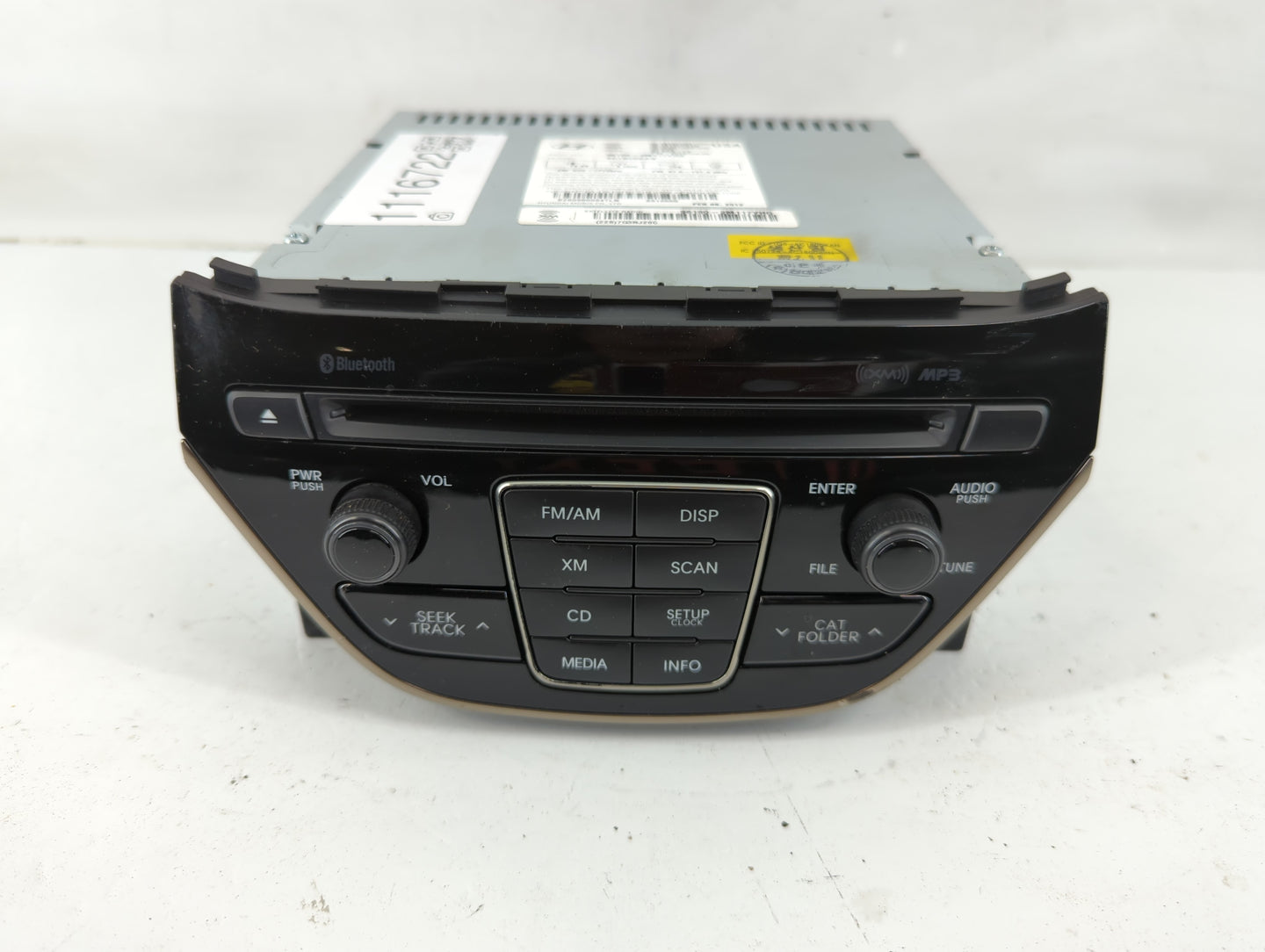 2013 Hyundai Genesis Radio AM FM Cd Player Receiver Replacement P/N:96180-2M117YHG Fits OEM Used Auto Parts - Oemusedautopar