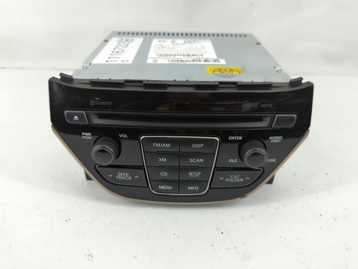 2013 Hyundai Genesis Radio AM FM Cd Player Receiver Replacement P/N:96180-2M117YHG OEM Used Auto Parts - Oemusedautoparts1.c