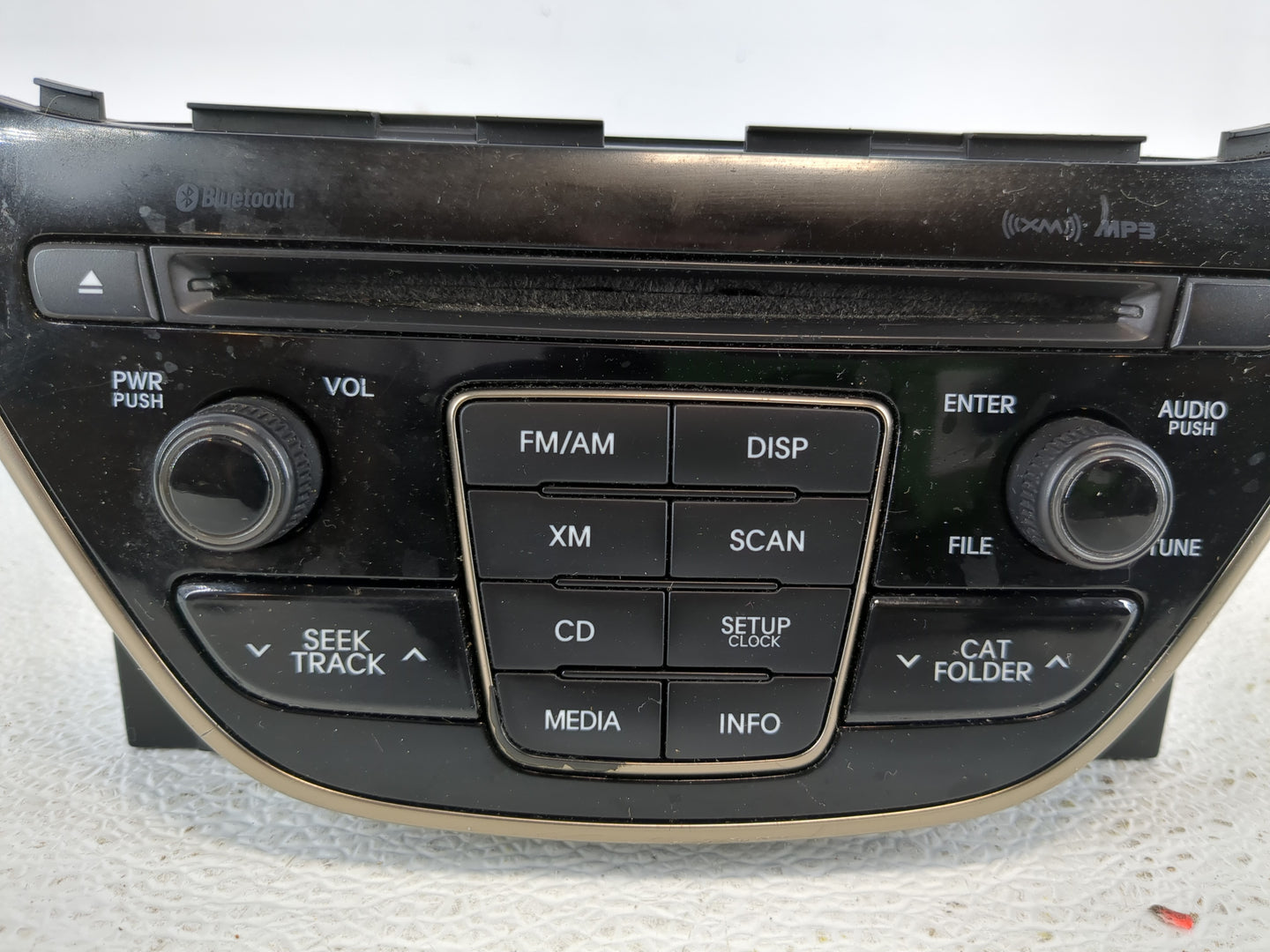 2013-2015 Hyundai Genesis Radio AM FM Cd Player Receiver Replacement P/N:96180-2M117YHG Fits Fits 2013 2014 2015 OEM Used Au