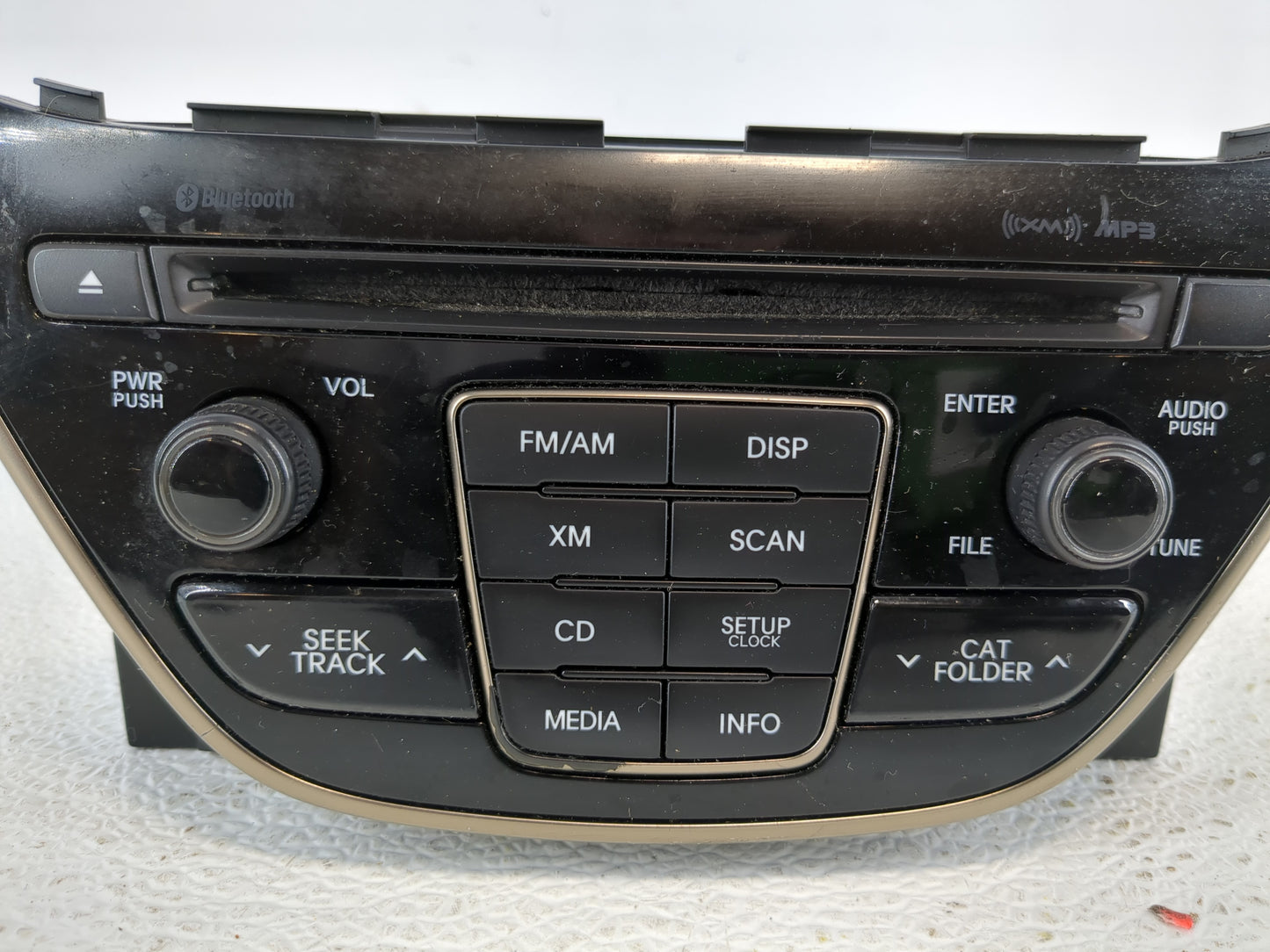 2013-2015 Hyundai Genesis Radio AM FM Cd Player Receiver Replacement P/N:96180-2M117YHG Fits Fits 2013 2014 2015 OEM Used Au