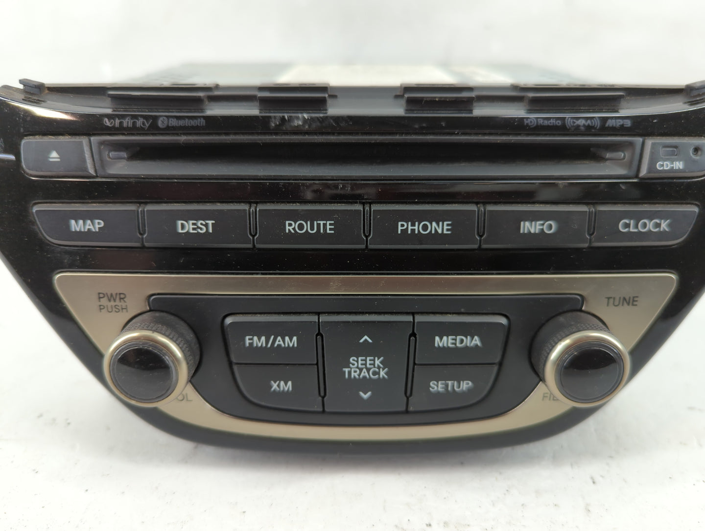 2013 Hyundai Genesis Radio AM FM Cd Player Receiver Replacement P/N:96560-2M770YHG Fits OEM Used Auto Parts - Oemusedautopar