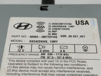 2013-2015 Hyundai Genesis Radio AM FM Cd Player Receiver Replacement P/N:96560-2M770YHG Fits Fits 2013 2014 2015 OEM Used Au