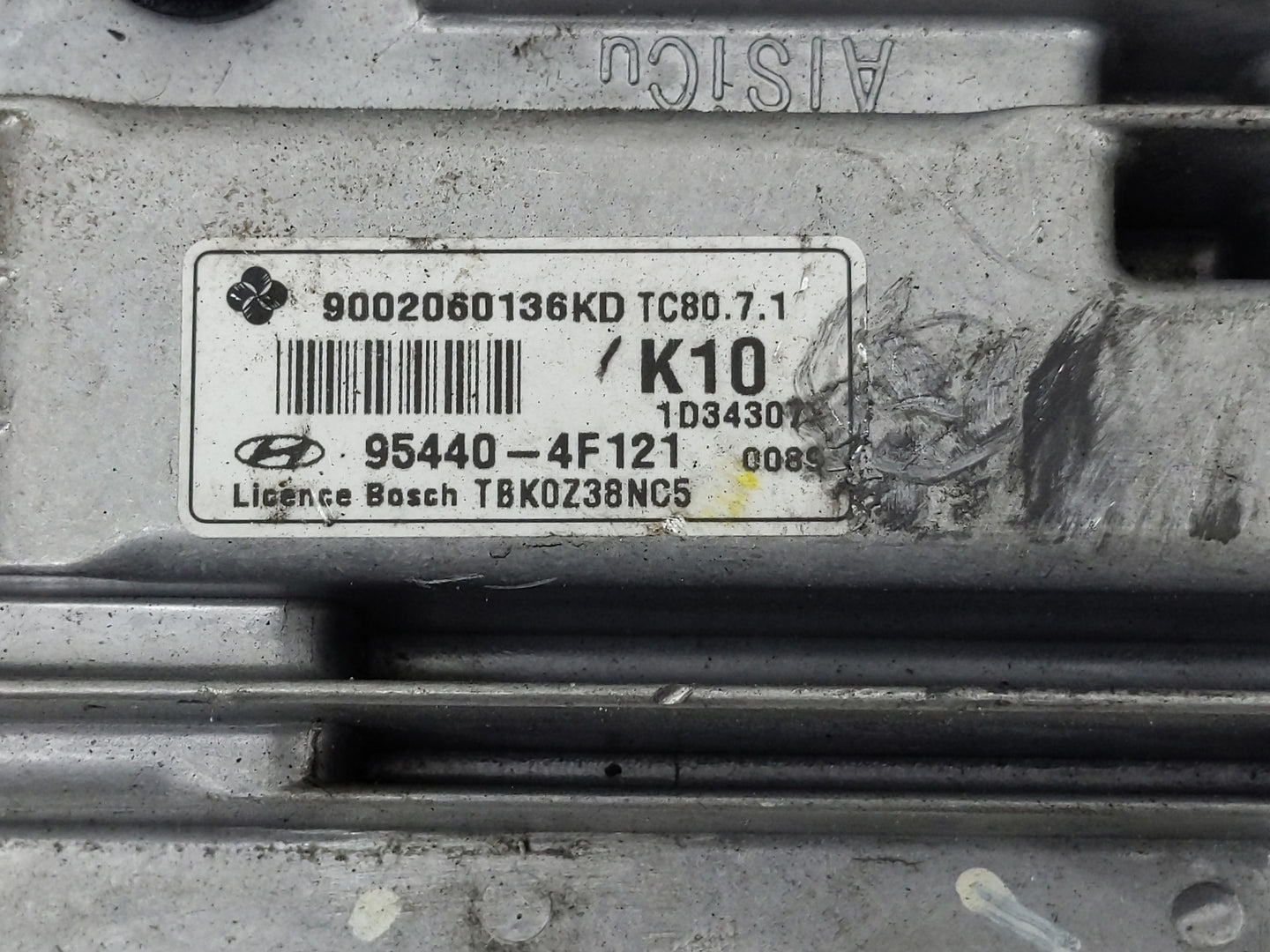 2013 Hyundai Genesis PCM Engine Control Computer ECU ECM PCU OEM P/N:95440-4F121 Fits OEM Used Auto Parts - Oemusedautoparts