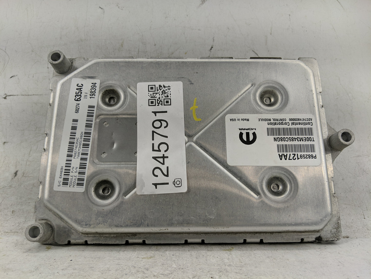2013-2014 Hyundai Genesis PCM Engine Control Computer ECU ECM PCU OEM P/N:P68259127AA Fits Fits 2013 2014 OEM Used Auto Part