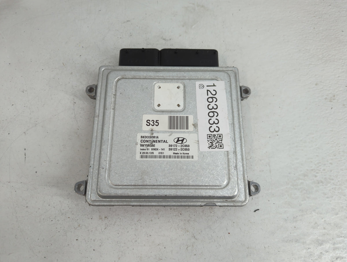 2013-2014 Hyundai Genesis PCM Engine Control Computer ECU ECM PCU OEM P/N:39122-2C050 39172-2C050 Fits 2013 2014 OEM Used Au