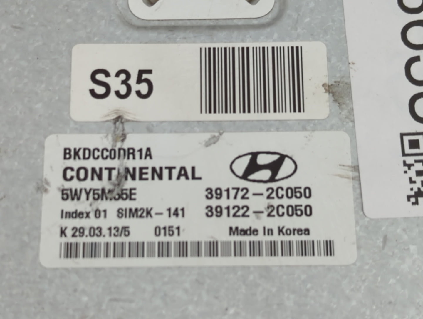 2013-2014 Hyundai Genesis PCM Engine Control Computer ECU ECM PCU OEM P/N:39122-2C050 39172-2C050 Fits Fits 2013 2014 OEM Us
