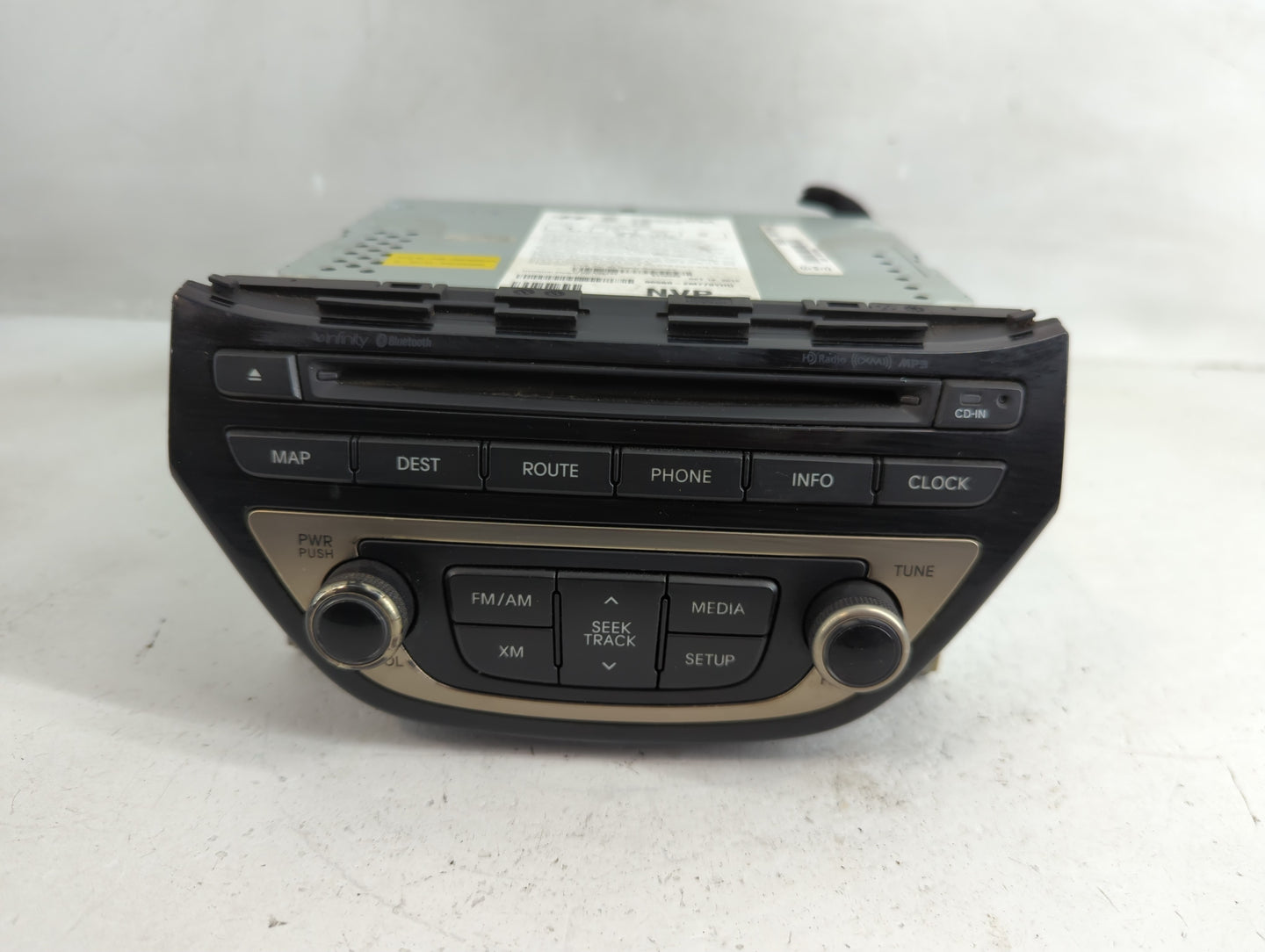 2013 Hyundai Genesis Radio AM FM Cd Player Receiver Replacement P/N:96560-2M770YHG Fits OEM Used Auto Parts - Oemusedautopar