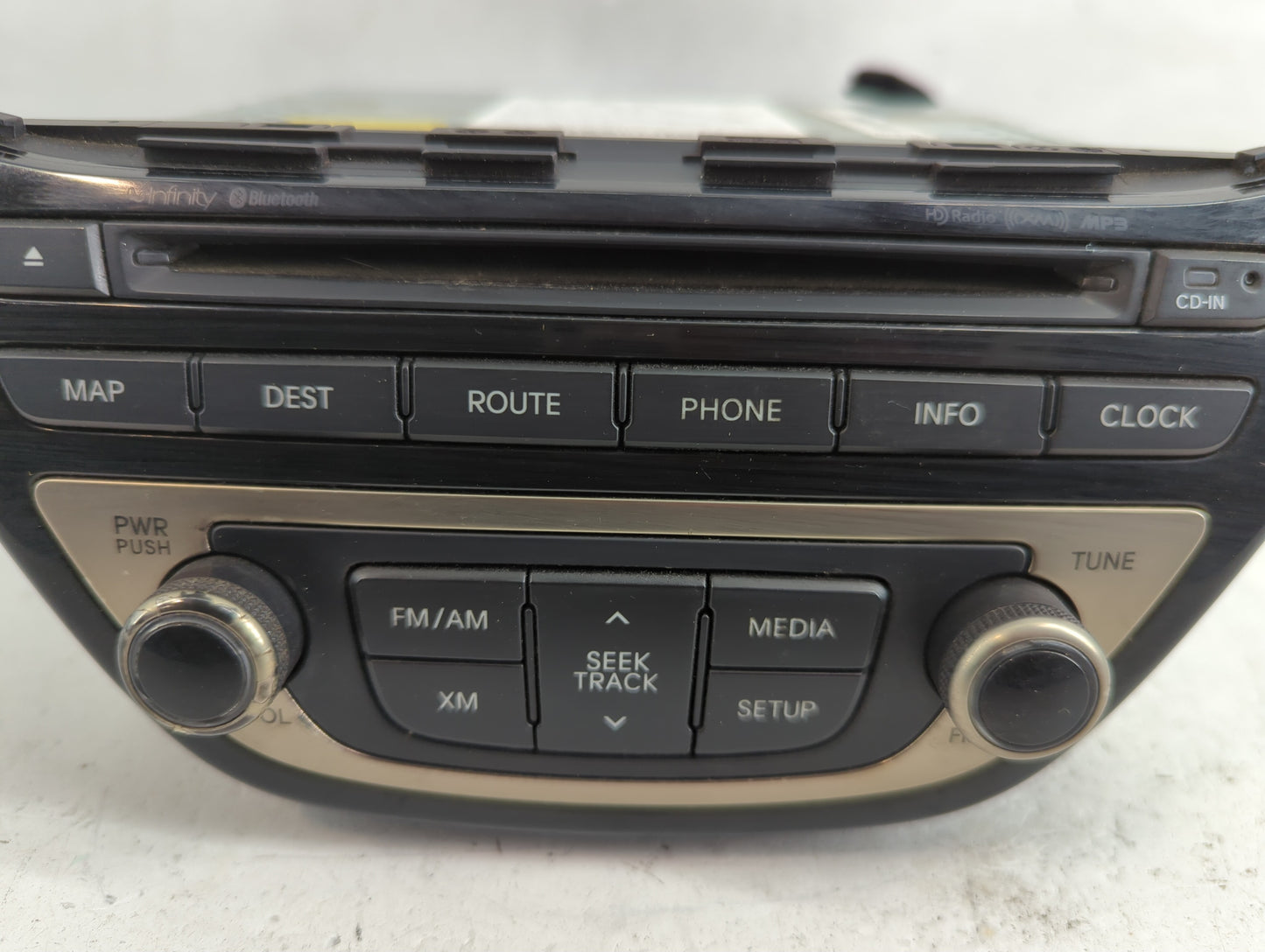 2013 Hyundai Genesis Radio AM FM Cd Player Receiver Replacement P/N:96560-2M770YHG Fits OEM Used Auto Parts - Oemusedautopar