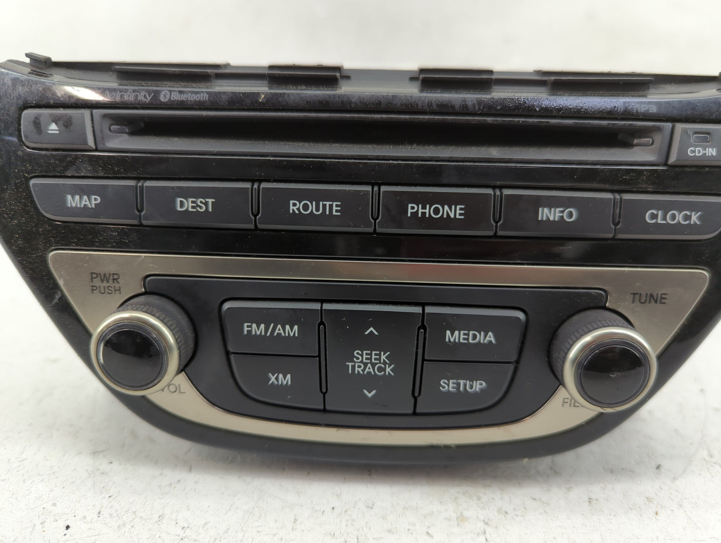 2013-2015 Hyundai Genesis Radio AM FM Cd Player Receiver Replacement P/N:96560-2M770YHG Fits Fits 2013 2014 2015 OEM Used Au