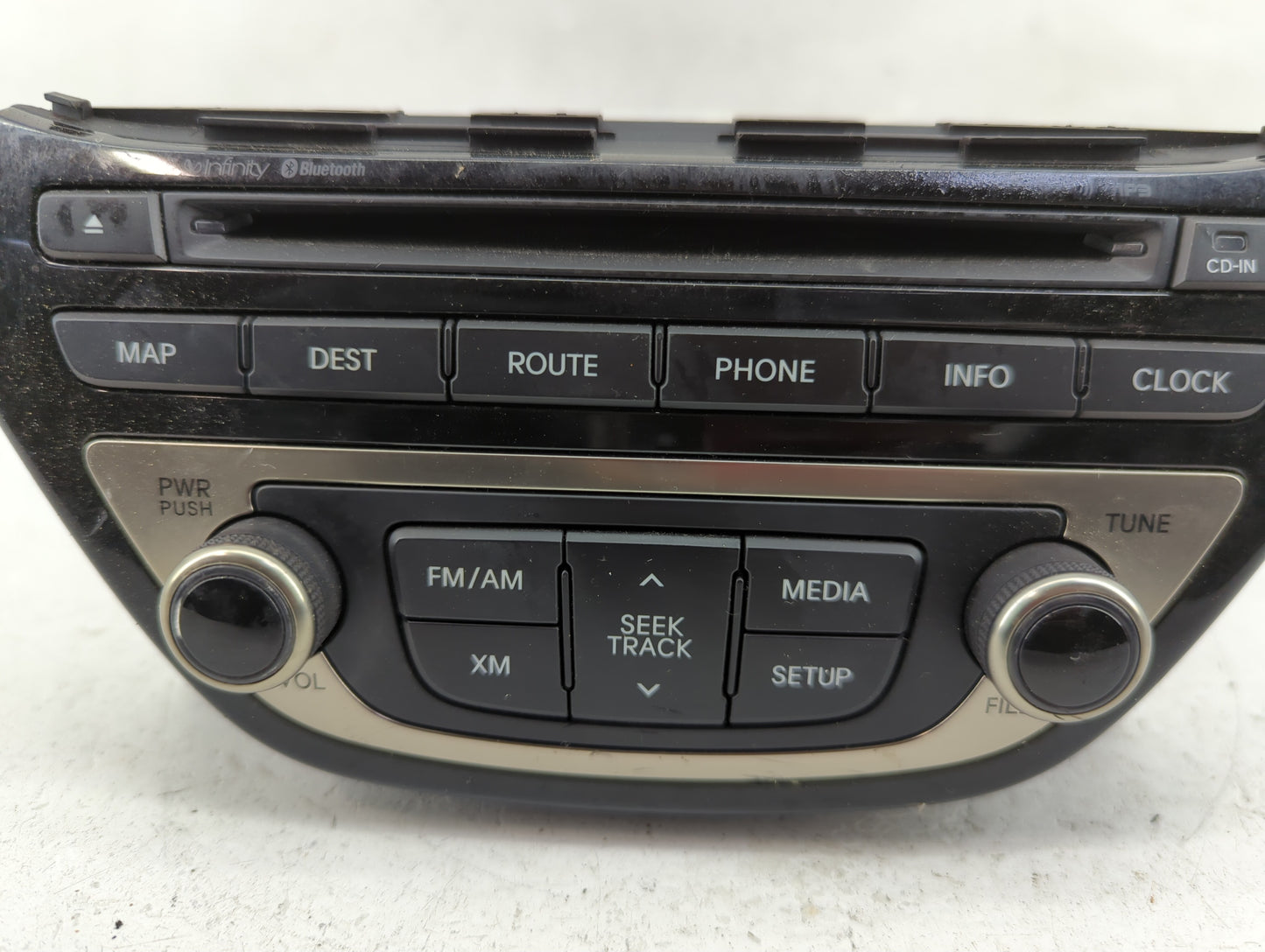 2013-2015 Hyundai Genesis Radio AM FM Cd Player Receiver Replacement P/N:96560-2M770YHG Fits Fits 2013 2014 2015 OEM Used Au