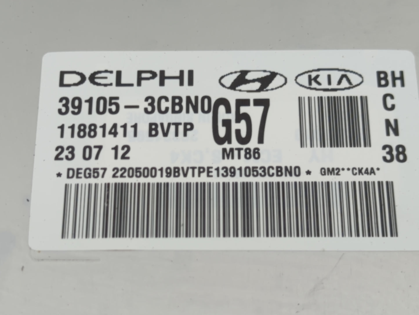 2012-2014 Hyundai Genesis PCM Engine Control Computer ECU ECM PCU OEM P/N:39105-3CBN0 39105-3CBN2 Fits Fits 2012 2013 2014 O