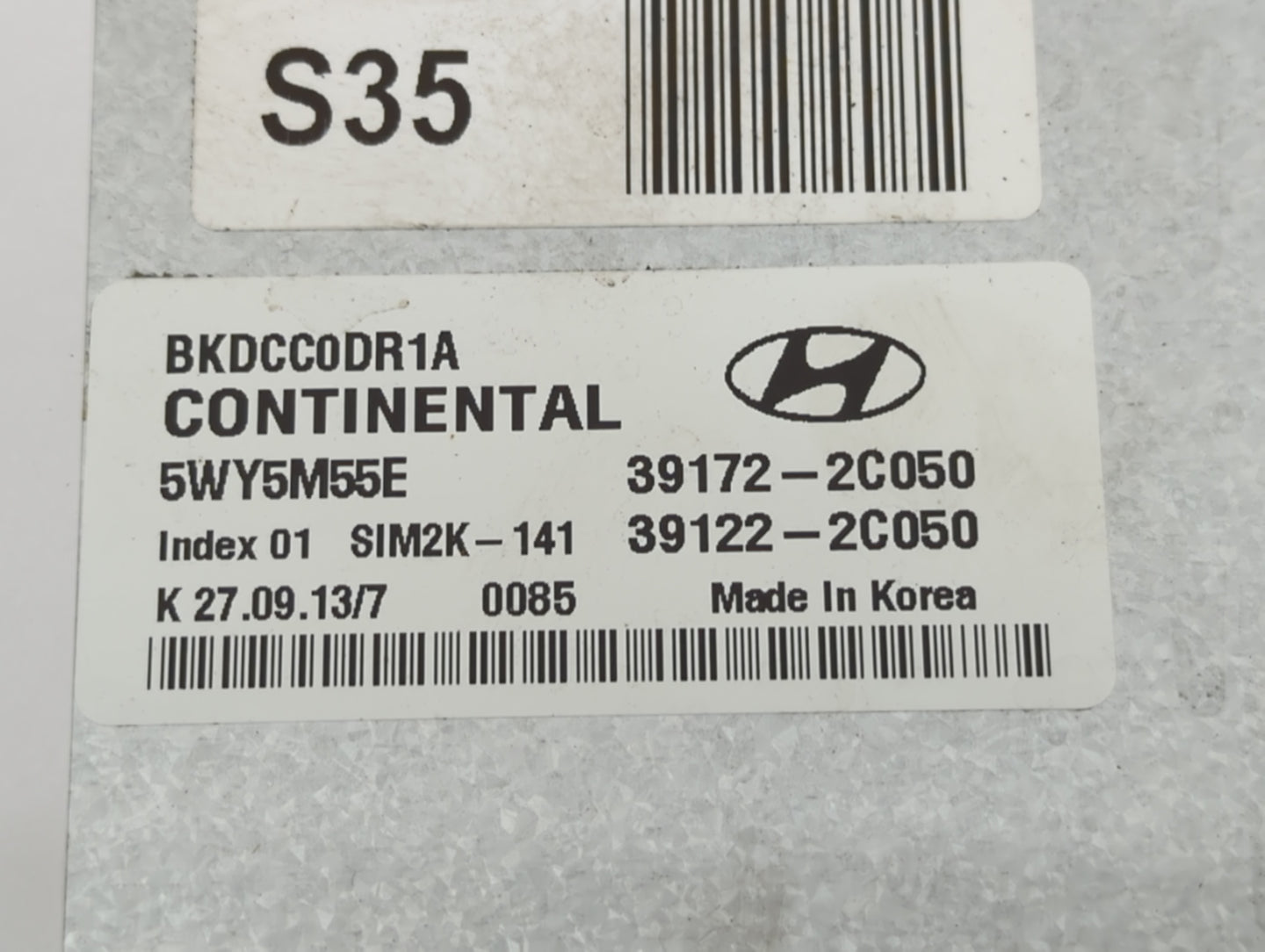 2013-2014 Hyundai Genesis PCM Engine Control Computer ECU ECM PCU OEM P/N:39122-02C050 39172-2C050 Fits Fits 2013 2014 OEM U