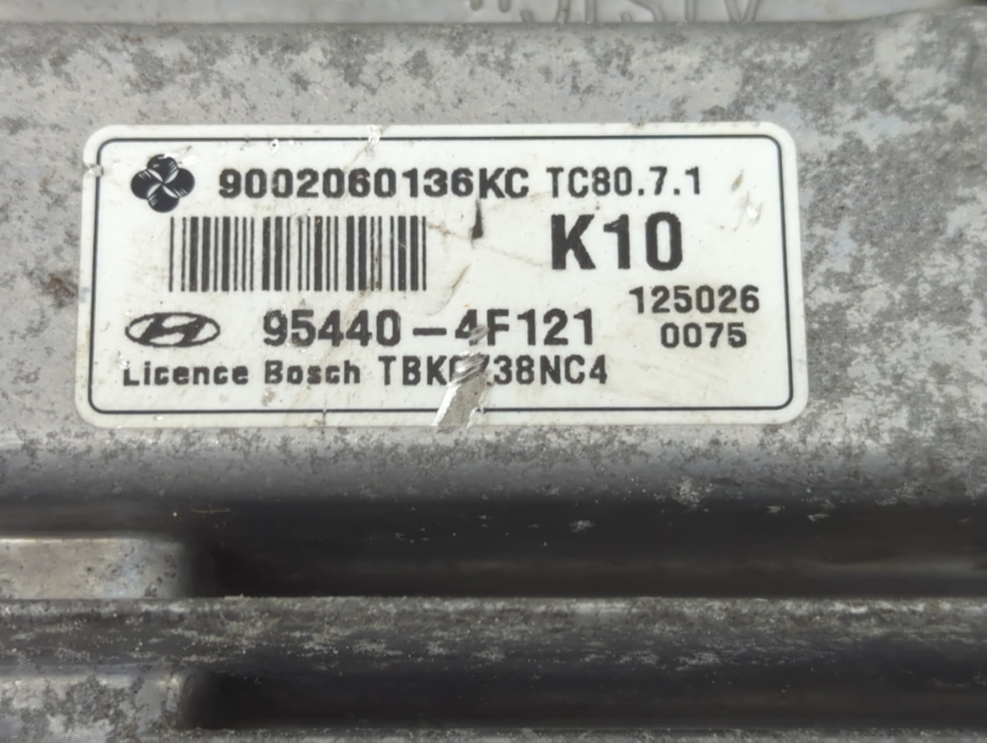 2012-2014 Hyundai Genesis PCM Engine Control Computer ECU ECM PCU OEM P/N:95440-4F121 Fits Fits 2012 2013 2014 OEM Used Auto