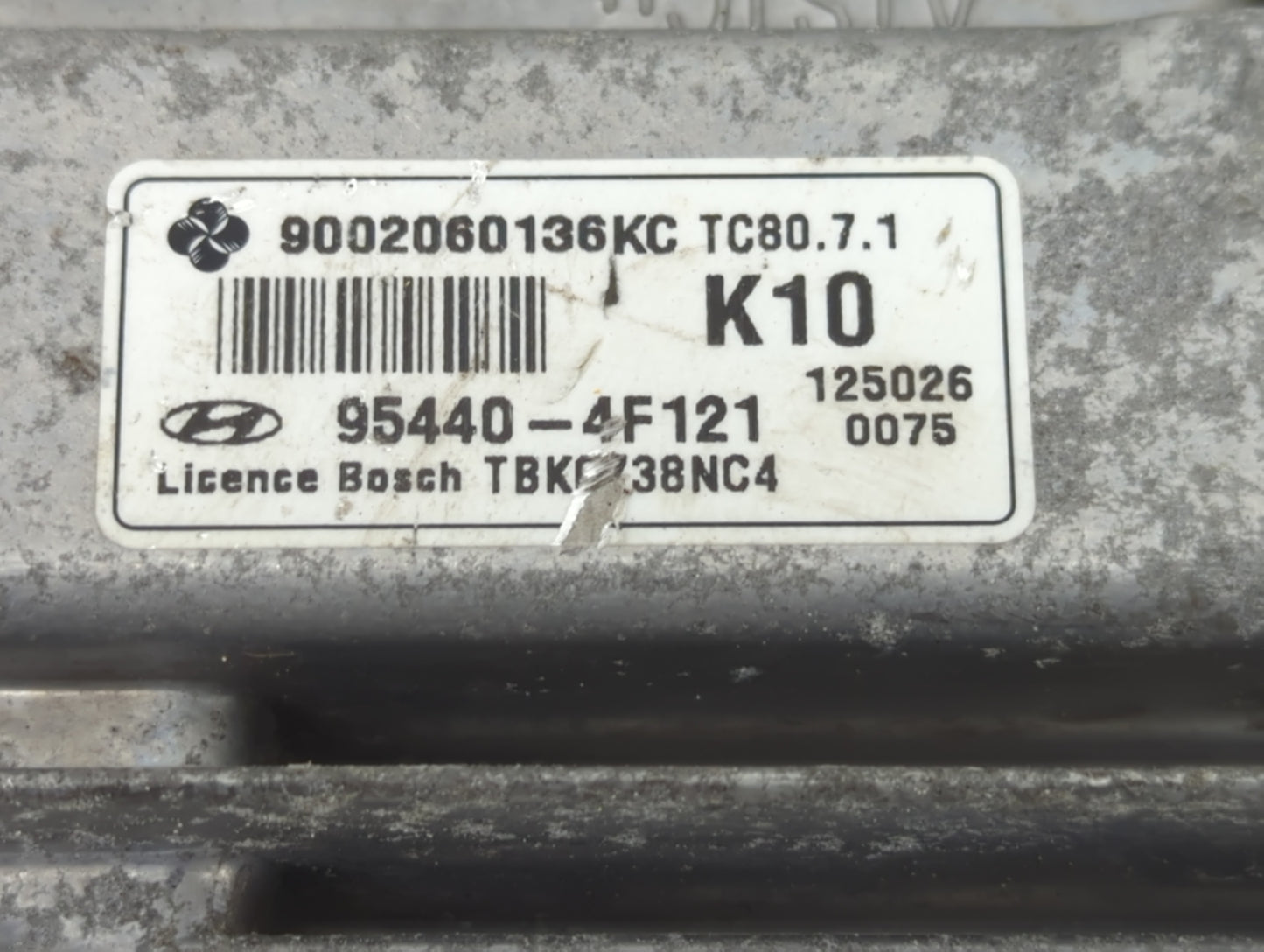 2012-2014 Hyundai Genesis PCM Engine Control Computer ECU ECM PCU OEM P/N:95440-4F121 Fits Fits 2012 2013 2014 OEM Used Auto