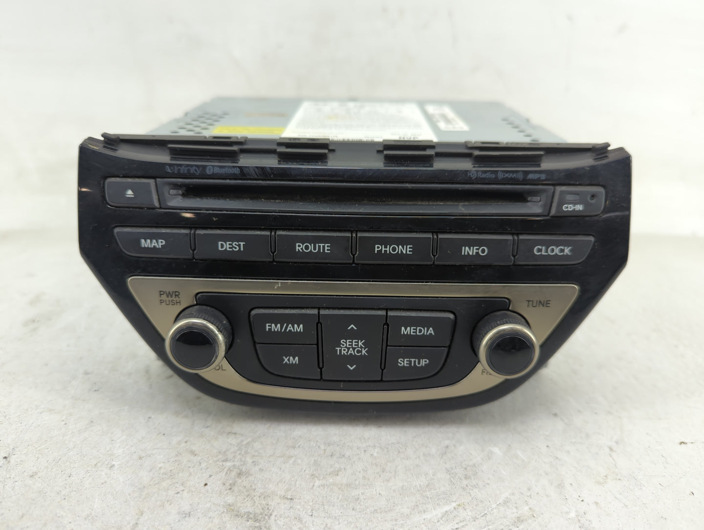 2013-2015 Hyundai Genesis Radio AM FM Cd Player Receiver Replacement P/N:96560-2M770YHG Fits Fits 2013 2014 2015 OEM Used Au