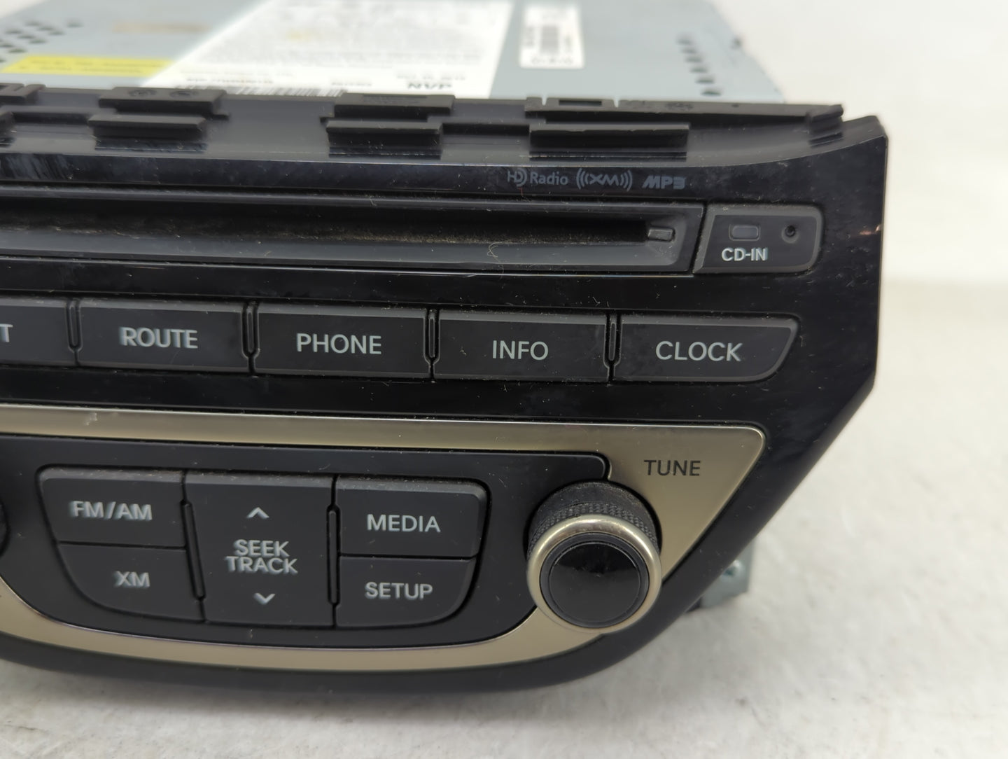 2013-2015 Hyundai Genesis Radio AM FM Cd Player Receiver Replacement P/N:96560-2M770YHG Fits Fits 2013 2014 2015 OEM Used Au