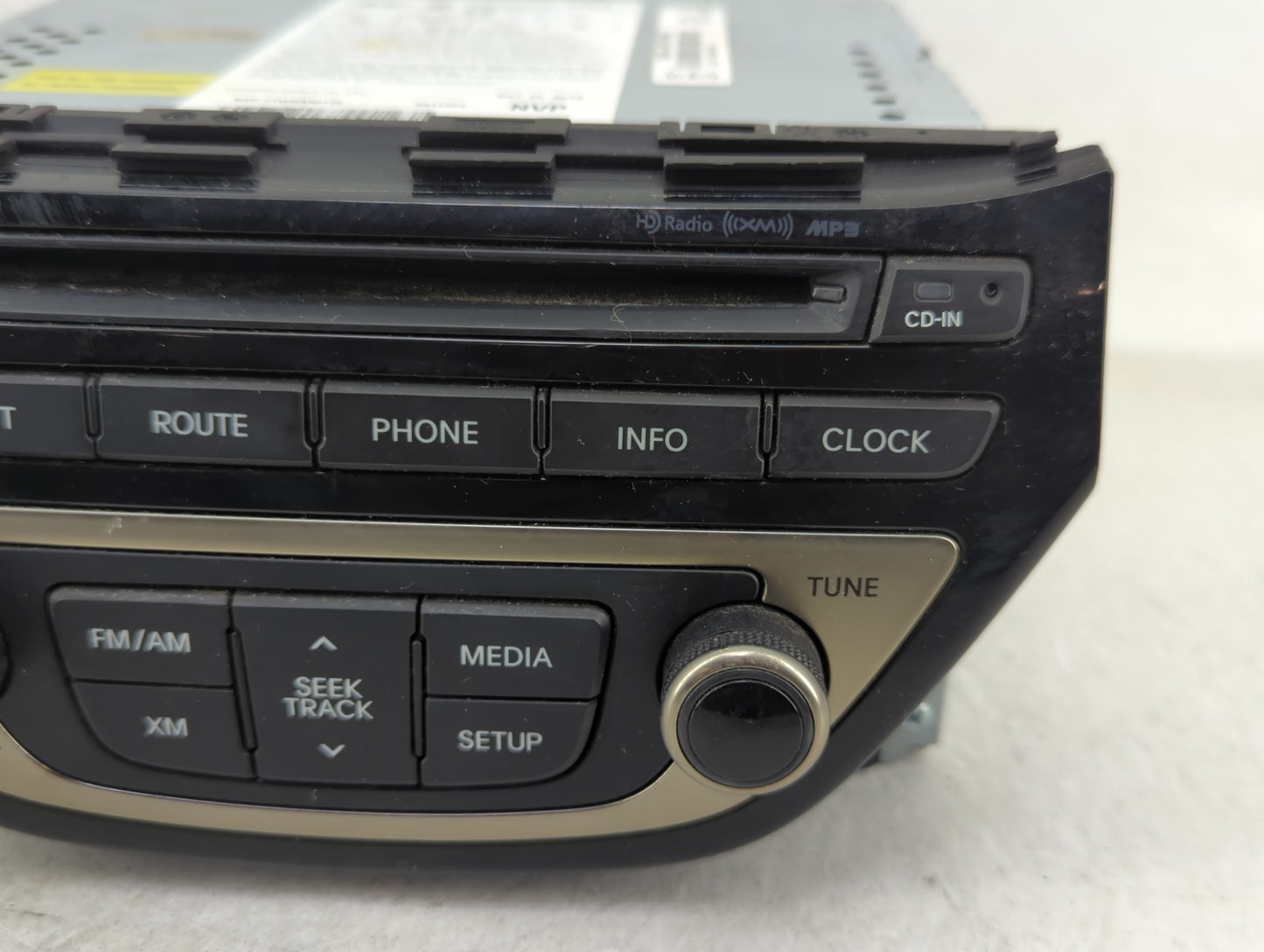 2013-2015 Hyundai Genesis Radio AM FM Cd Player Receiver Replacement P/N:96560-2M770YHG Fits Fits 2013 2014 2015 OEM Used Au