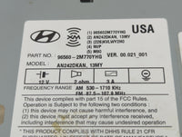 2013-2015 Hyundai Genesis Radio AM FM Cd Player Receiver Replacement P/N:96560-2M770YHG Fits Fits 2013 2014 2015 OEM Used Au