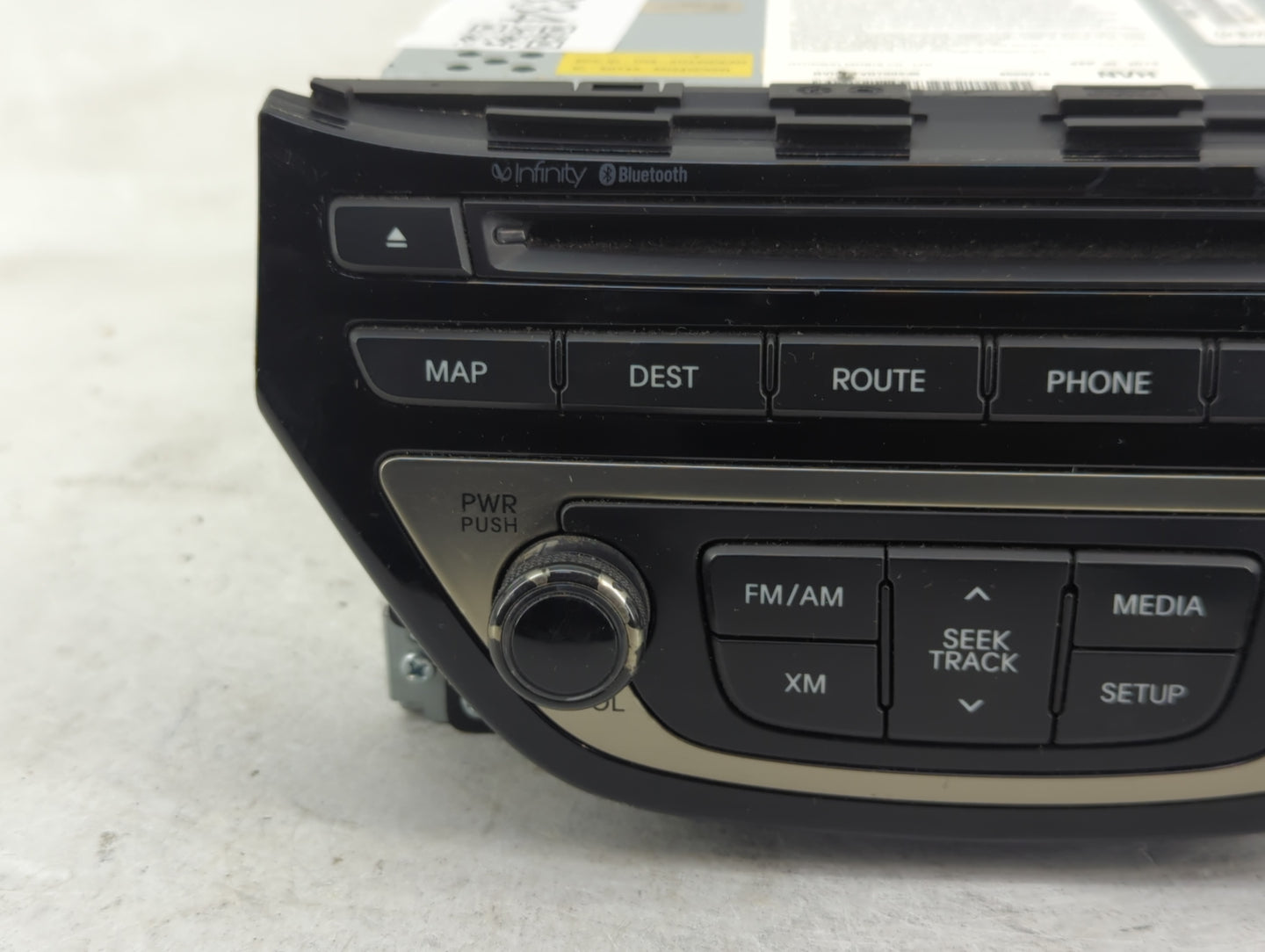 2013-2015 Hyundai Genesis Radio AM FM Cd Player Receiver Replacement P/N:96560-2M761YHG Fits Fits 2013 2014 2015 OEM Used Au
