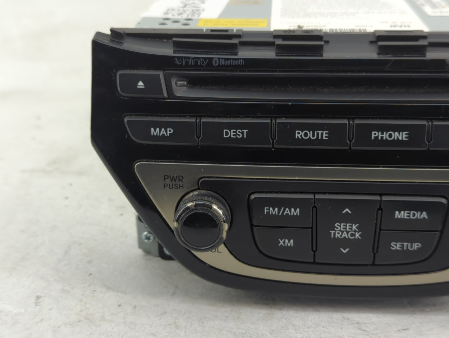 2013-2015 Hyundai Genesis Radio AM FM Cd Player Receiver Replacement P/N:96560-2M761YHG Fits Fits 2013 2014 2015 OEM Used Au