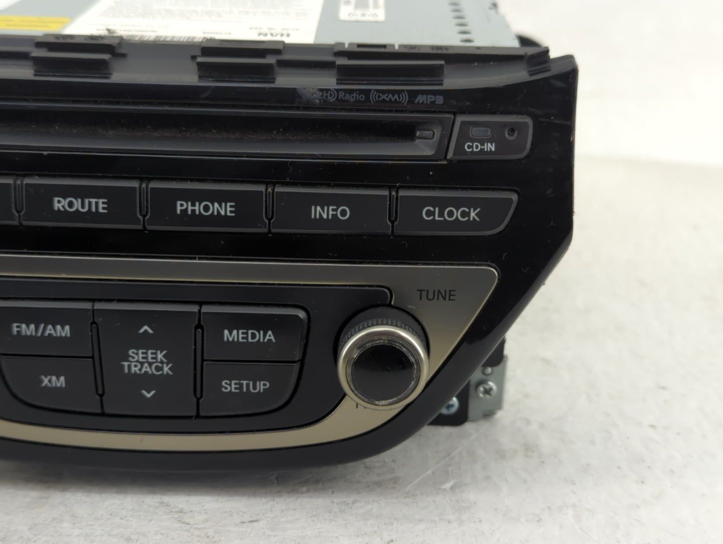 2013-2015 Hyundai Genesis Radio AM FM Cd Player Receiver Replacement P/N:96560-2M761YHG Fits Fits 2013 2014 2015 OEM Used Au