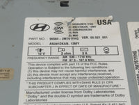 2013-2015 Hyundai Genesis Radio AM FM Cd Player Receiver Replacement P/N:96560-2M761YHG Fits Fits 2013 2014 2015 OEM Used Au