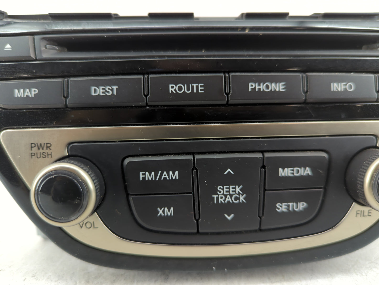 2013-2015 Hyundai Genesis Radio AM FM Cd Player Receiver Replacement P/N:96560-2M770YHG Fits Fits 2013 2014 2015 OEM Used Au