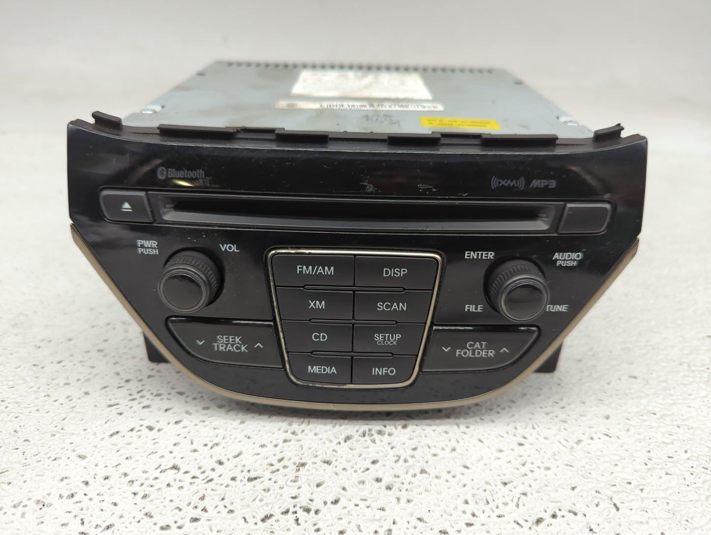 2013 Hyundai Genesis Radio AM FM Cd Player Receiver Replacement P/N:96180-2M117YHG Fits OEM Used Auto Parts - Oemusedautopar