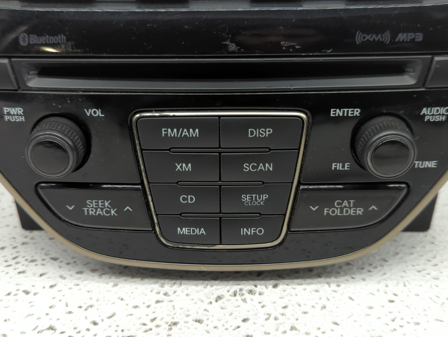 2013 Hyundai Genesis Radio AM FM Cd Player Receiver Replacement P/N:96180-2M117YHG Fits OEM Used Auto Parts - Oemusedautopar