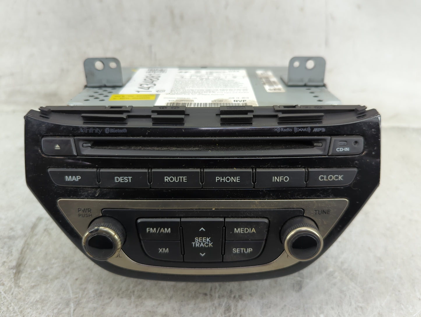 2013-2015 Hyundai Genesis Radio AM FM Cd Player Receiver Replacement P/N:96560-2M770YHG 965602M770 Fits Fits 2013 2014 2015 